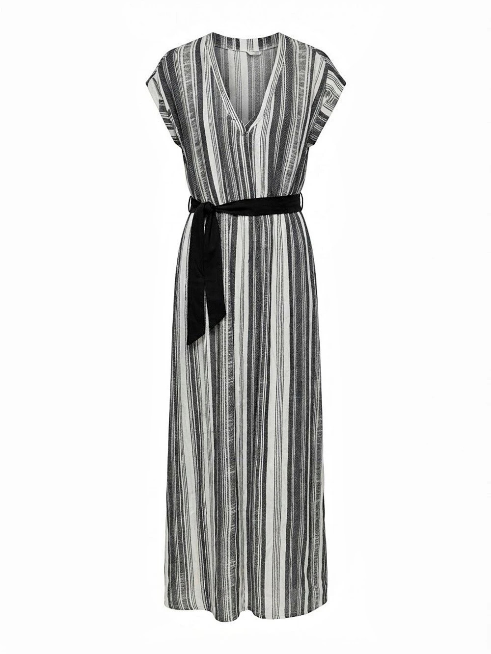 H&M Striped Maxi Dress in Black & White Size 14 NWT